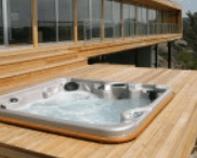 Arctic spas hot tub on the external deck