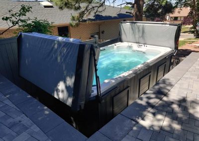 all weather pool arctic spas in the GRAPHITE GREY cabinet