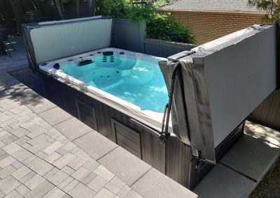 all weather pool arctic spas in the GRAPHITE GREY cabinet