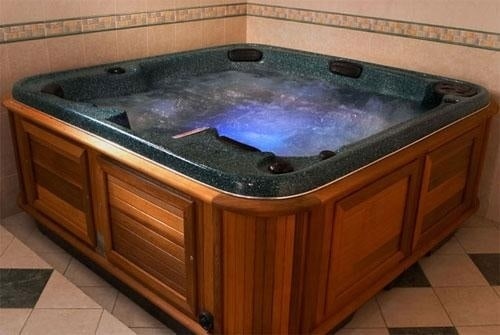arctic spas hot tub inside corner
