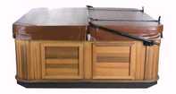 Hot tub with a Cabinet Mount Lift